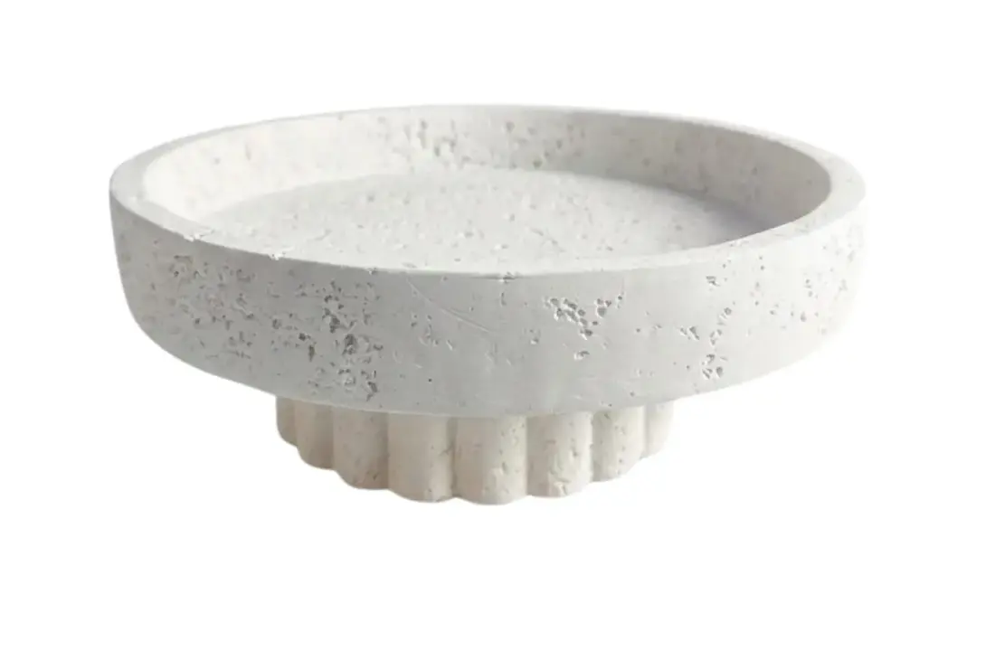 Serveerschaal op voet Barletta - Rond