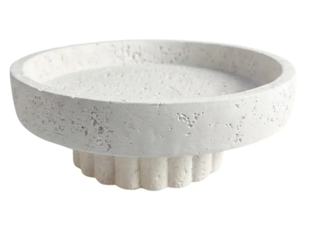 Serveerschaal op voet Barletta - Rond