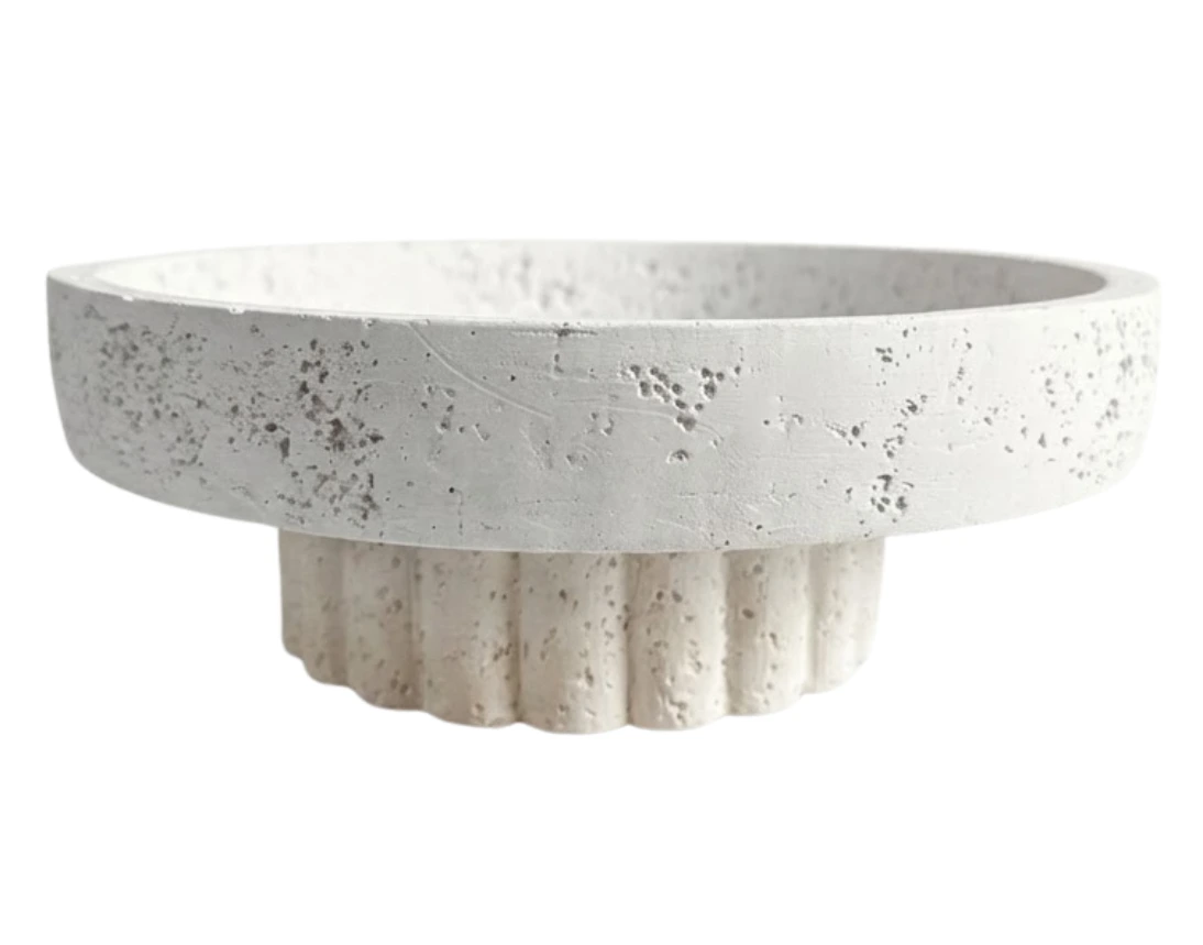 Serveerschaal op voet Barletta - Rond