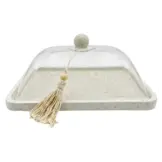 Serveerstolp Barletta - rechthoekig - inclusief decoratieve kwast