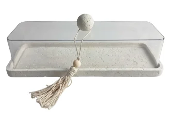 Serveerstolp Barletta - rechthoekig - smal - inclusief decoratieve kwast