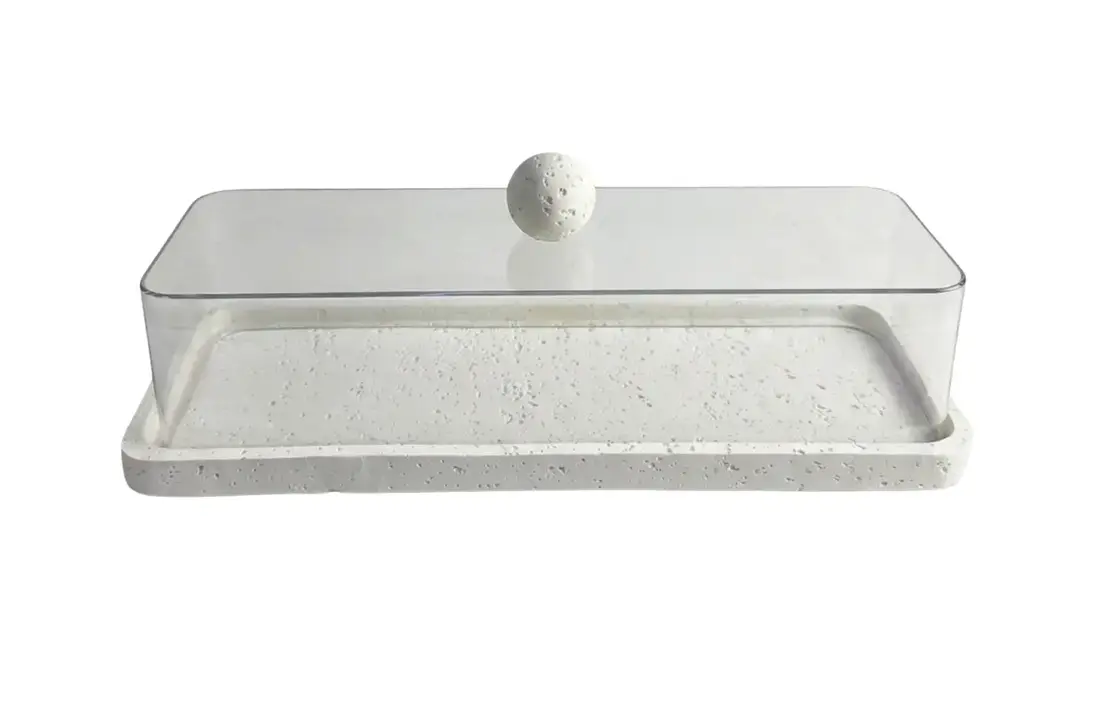 Serveerstolp Barletta - rechthoekig - smal - inclusief decoratieve kwast