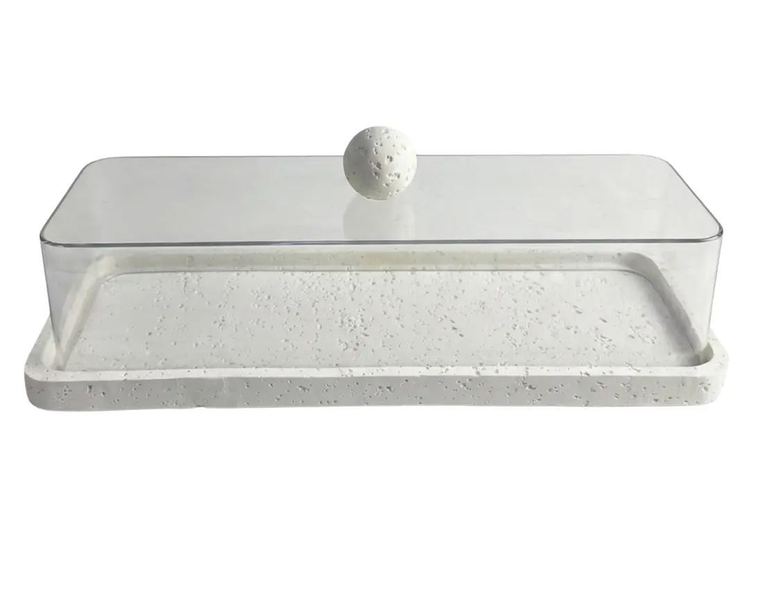 Serveerstolp Barletta - rechthoekig - smal - inclusief decoratieve kwast