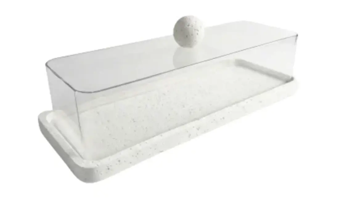 Serveerstolp Barletta - rechthoekig - smal - inclusief decoratieve kwast