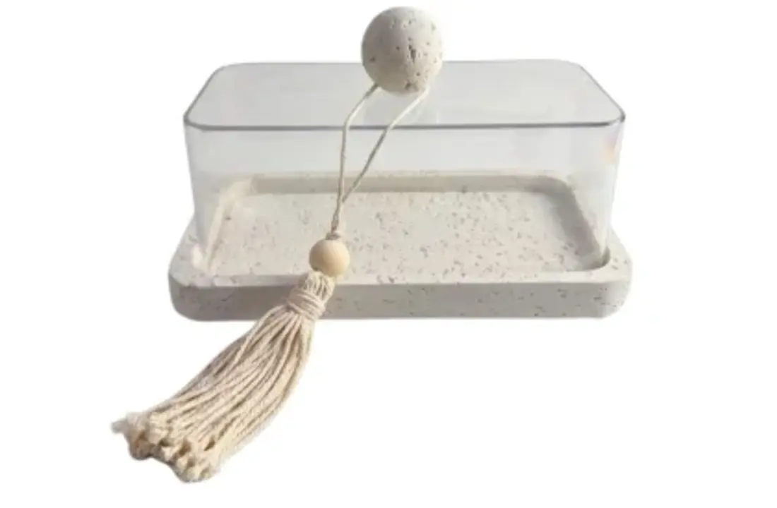 Serveerstolp Barletta - rechthoekig - smal - inclusief decoratieve kwast