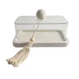 Serveerstolp Barletta - rechthoekig - smal - inclusief decoratieve kwast