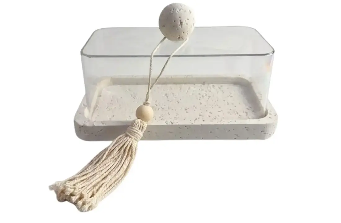 Serveerstolp Barletta - rechthoekig - smal - inclusief decoratieve kwast