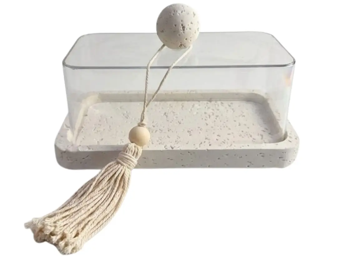 Serveerstolp Barletta - rechthoekig - smal - inclusief decoratieve kwast