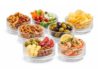 Borrelschaal Glas - 200 ml | set van 6