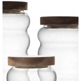 Luxe Acaciahout Voorraadpotten Sydney | 3 - delig  - 9/12/15 cm hoogte