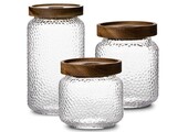 Luxe Acaciahout Voorraadpotten Victoria | 3 - delig