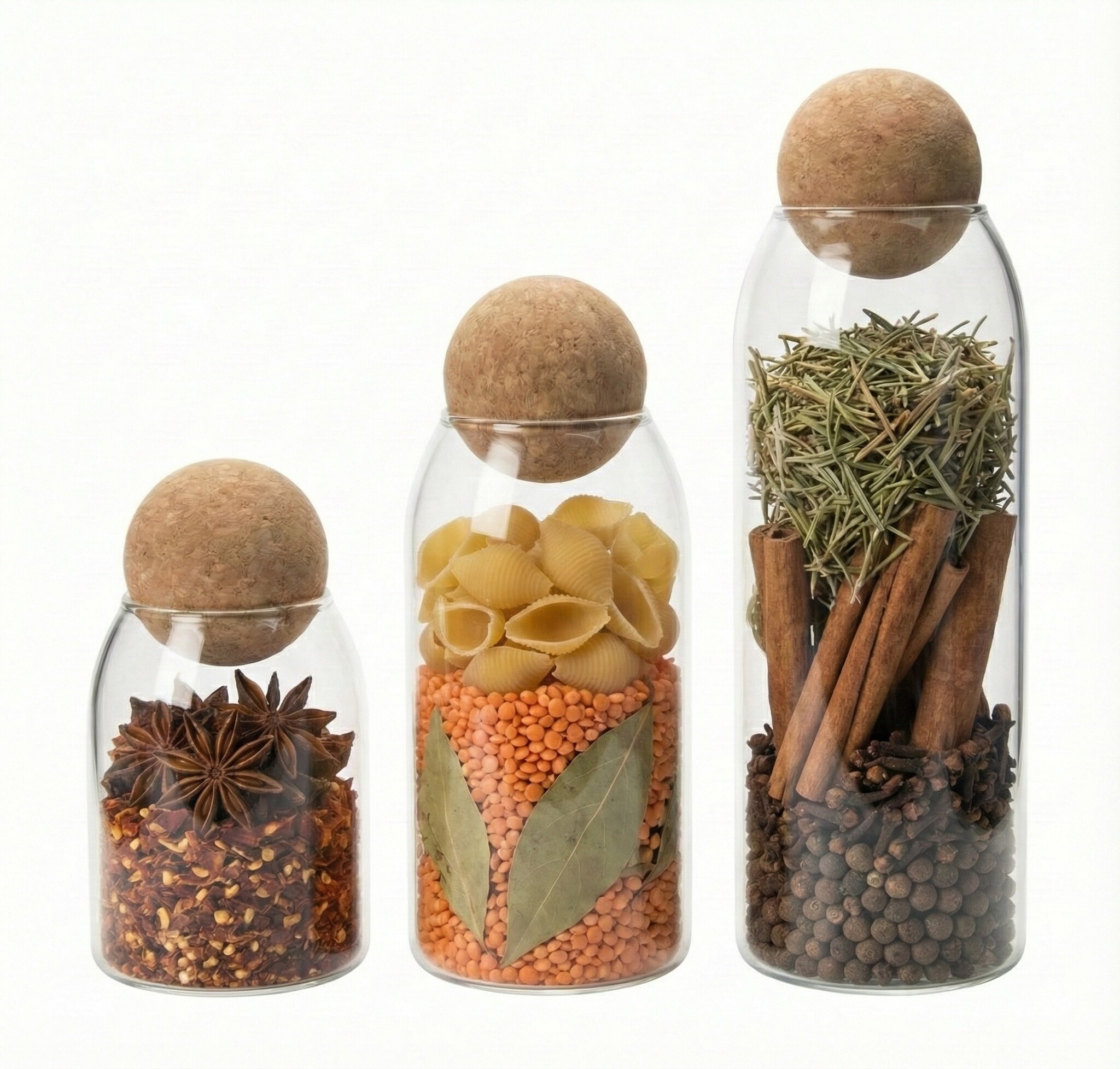 Luxe Voorraadpotten Nordic | 3 - delig - 10/15/20 cm hoogte