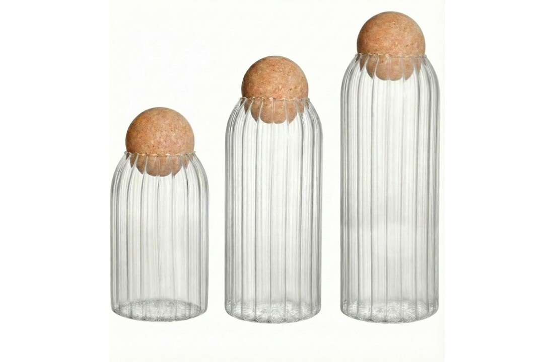 Luxe Voorraadpotten Nordic Stripes | 3 - delig - 10/20/25 cm hoogte