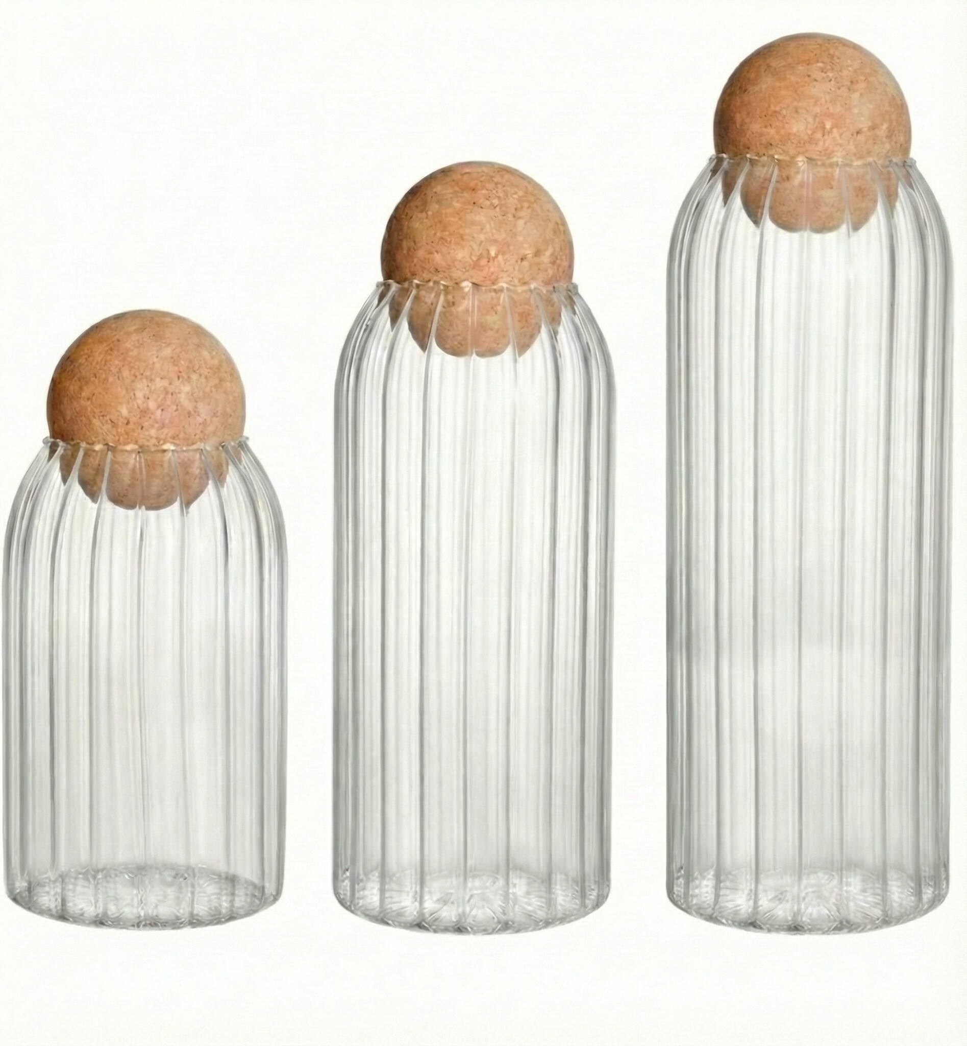 Luxe Voorraadpotten Nordic Stripes | 3 - delig - 10/20/25 cm hoogte