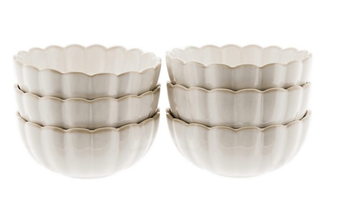 Bloomy Porseleinen Dipschalen – 6-delige Set - ⌀ 9 cm