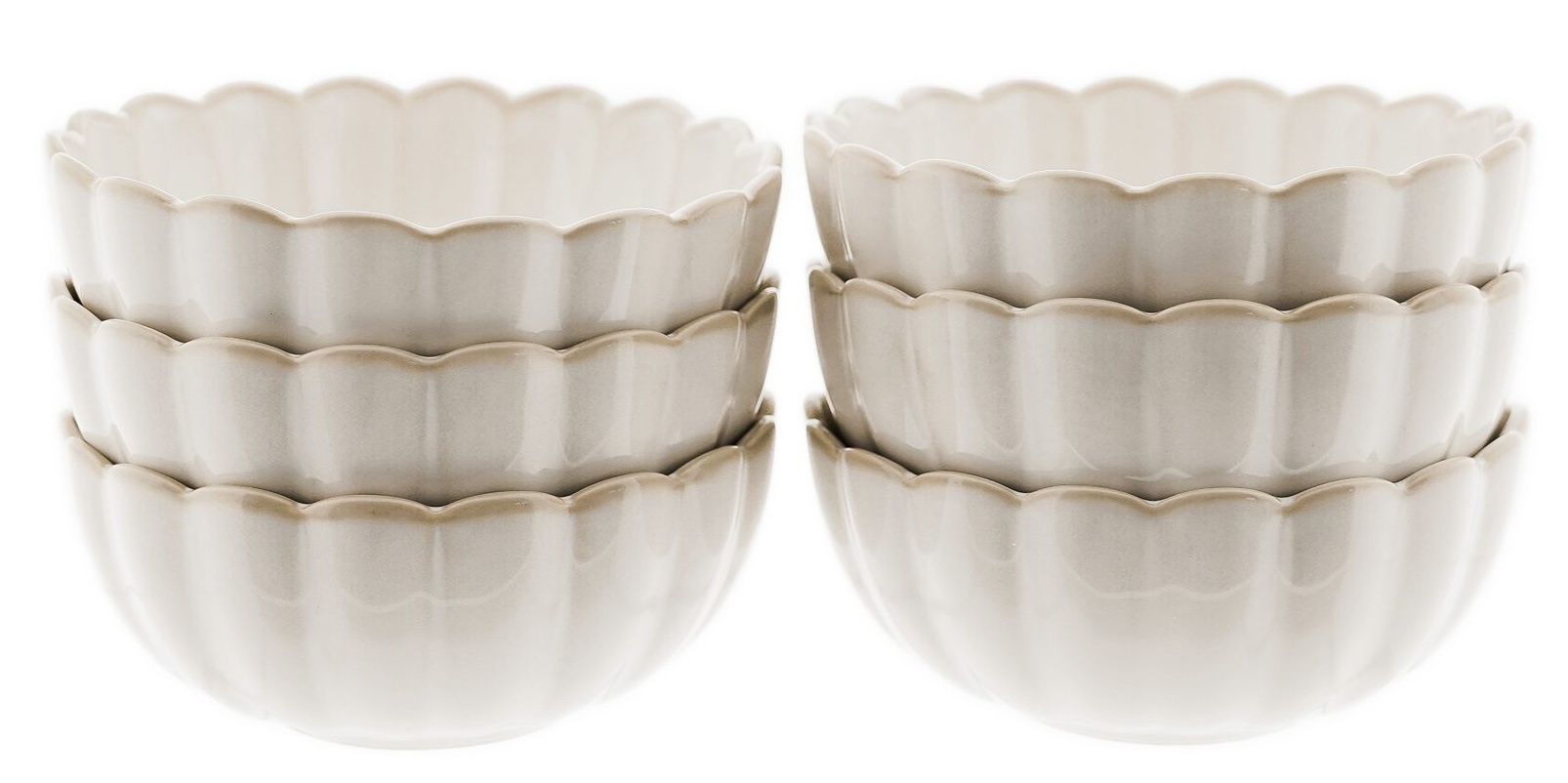 Bloomy Porseleinen Soepkommen - 6 delige Set – Ø 13 cm