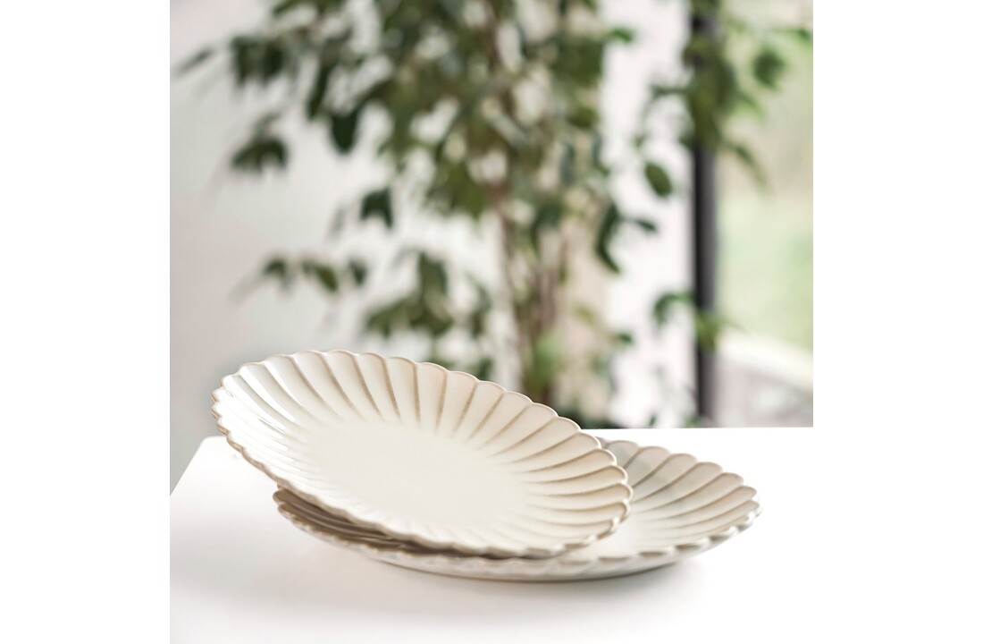 Serveerschaal Bloomy - Ovaal- 2 delig - groot - 30 cm en 36 cm