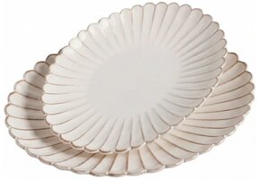 Serveerschaal Bloomy Ovaal - 2 delig - groot