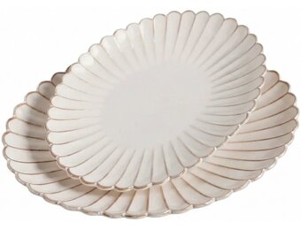 Serveerschaal Bloomy Ovaal - 2 delig - groot