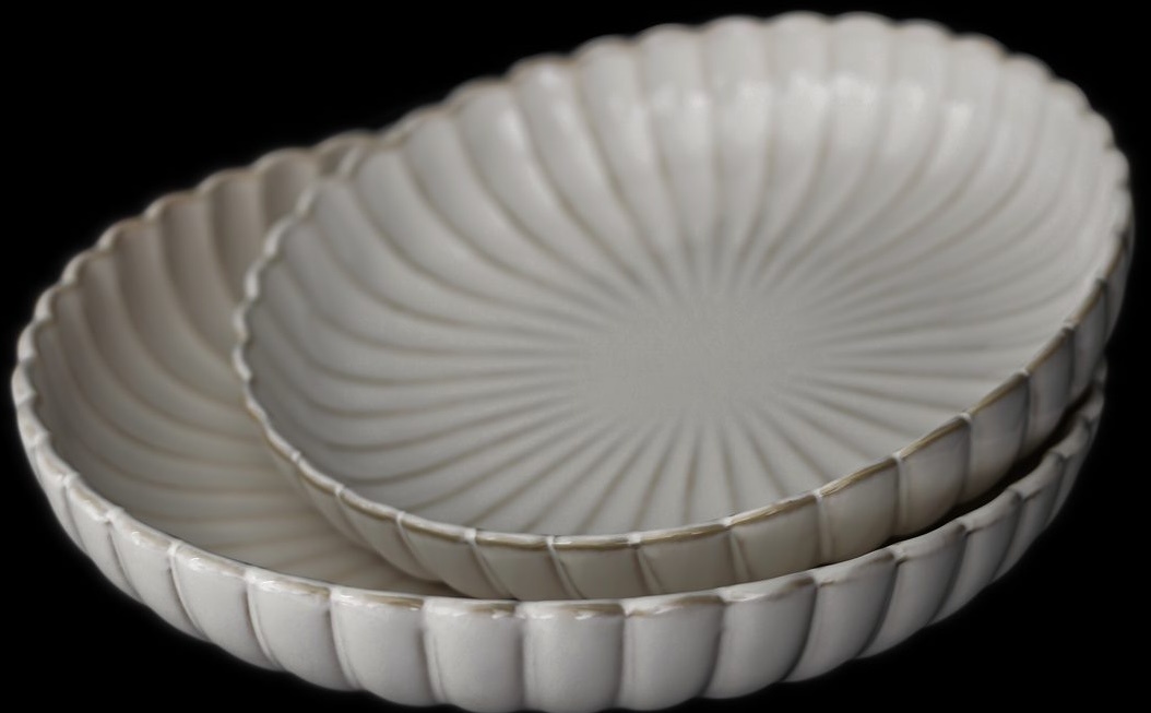 Bloomy Serveer- & Fruitschalen - 2 delig