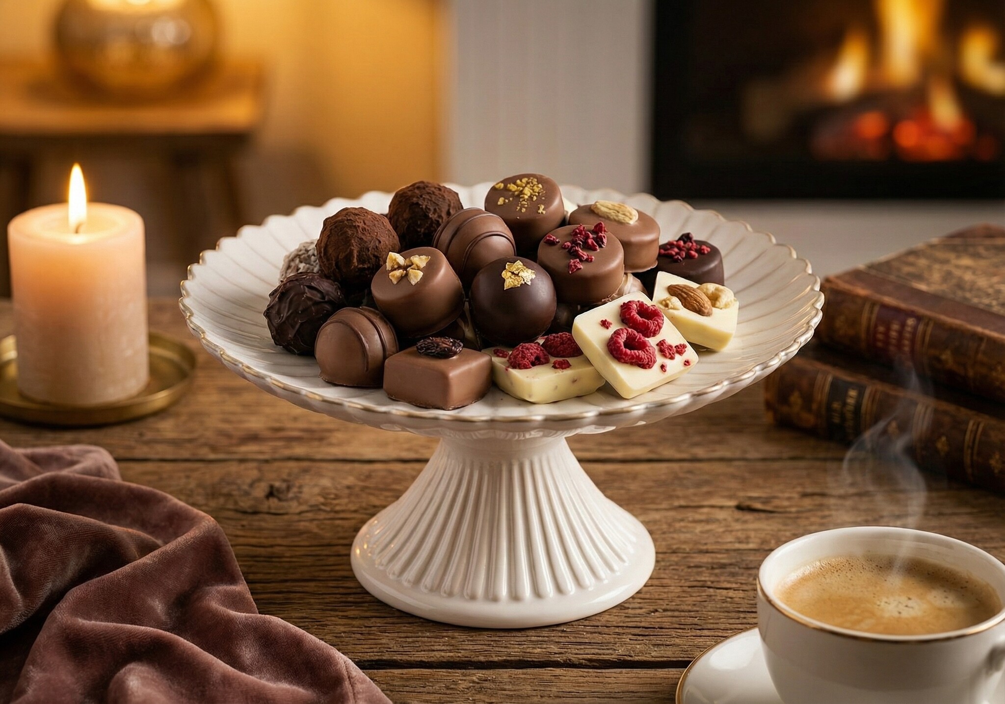 Taartplateau Bloomy - klein Ø 27 cm