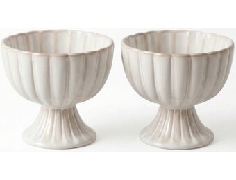 Bloomy ijscoupe & dessertschaal 2-delig