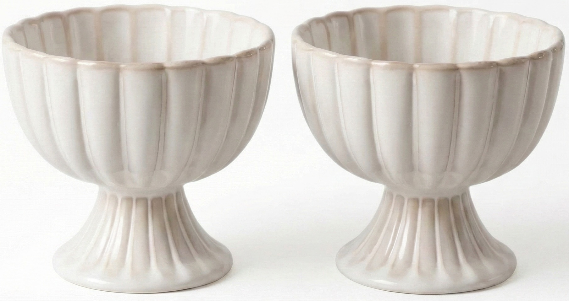 Bloomy ijscoupe & dessertschaal 2-delig