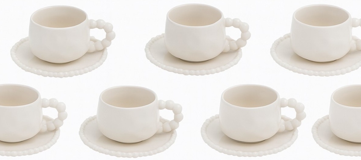 Koffiekopjes set Pearly | 12-delig