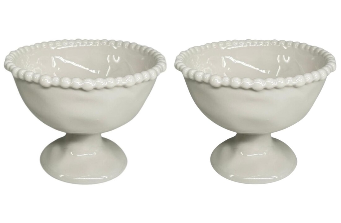 Pearly ijscoupe & snackschaal 2-delig