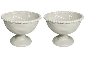 Pearly ijscoupe & snackschaal 2-delig