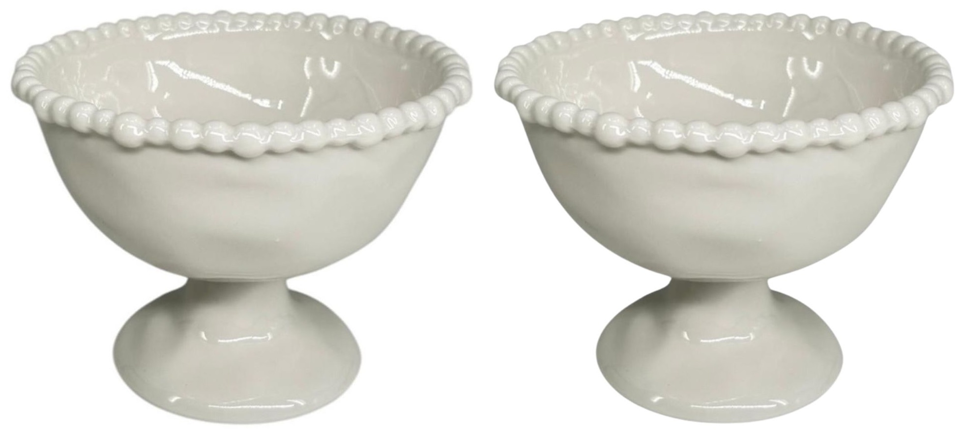 Pearly ijscoupe & snackschaal 2-delig