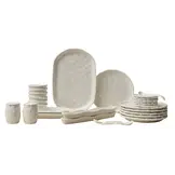 Pearly ontbijtset 31-delig - 6 persoons - gebroken wit