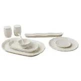 Pearly ontbijtset 31-delig - 6 persoons - gebroken wit