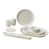 Pearly ontbijtset 31-delig - 6 persoons - gebroken wit