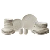 Pearly Serviesset 26-Delig - Porselein - gebroken wit