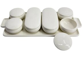 Belicia 13-delige Porseleinen Serveer- & Ontbijtset met Deksels