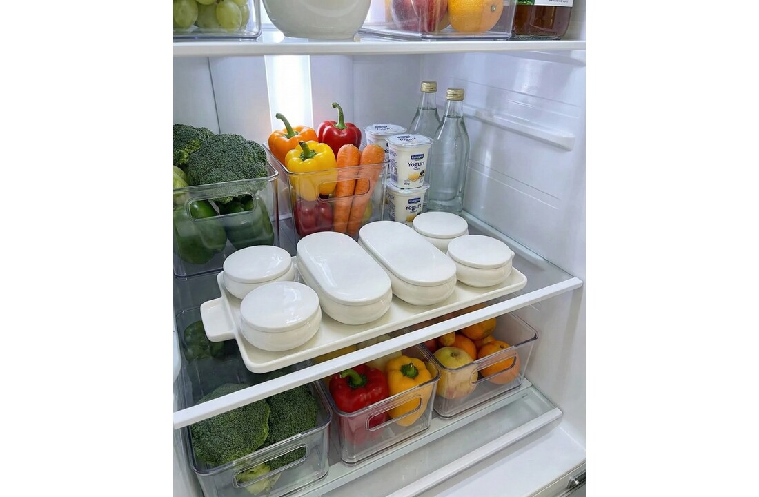 Belicia 13-delige Porseleinen Serveer- & Ontbijtset met Deksels – Van Koelkast naar Tafel in een Handomdraai