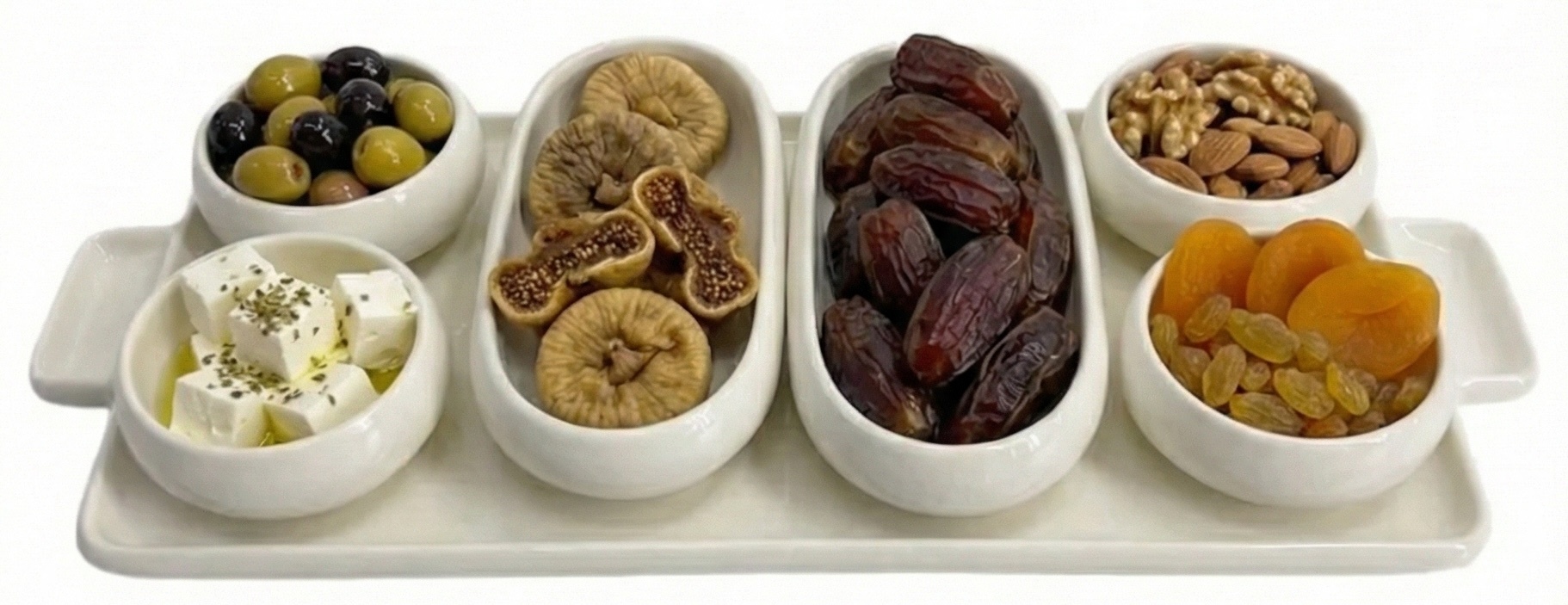 Belicia 13-delige Porseleinen Serveer- & Ontbijtset met Deksels – Van Koelkast naar Tafel in een Handomdraai