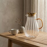Glazen Karaf Gloria - goud | 1.8 liter