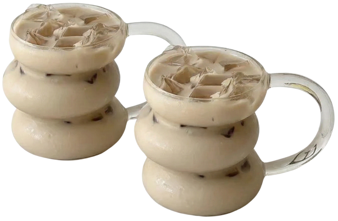 Drinkglas Julia met oortje - 2 stuks - 450 ml