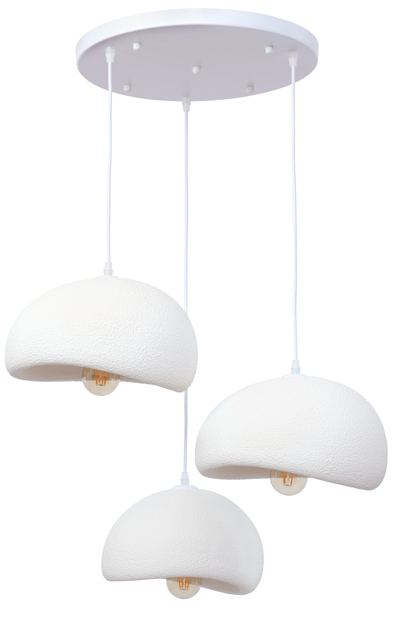 Hanglamp Chiba - 3 lichts - rond - D40 cm