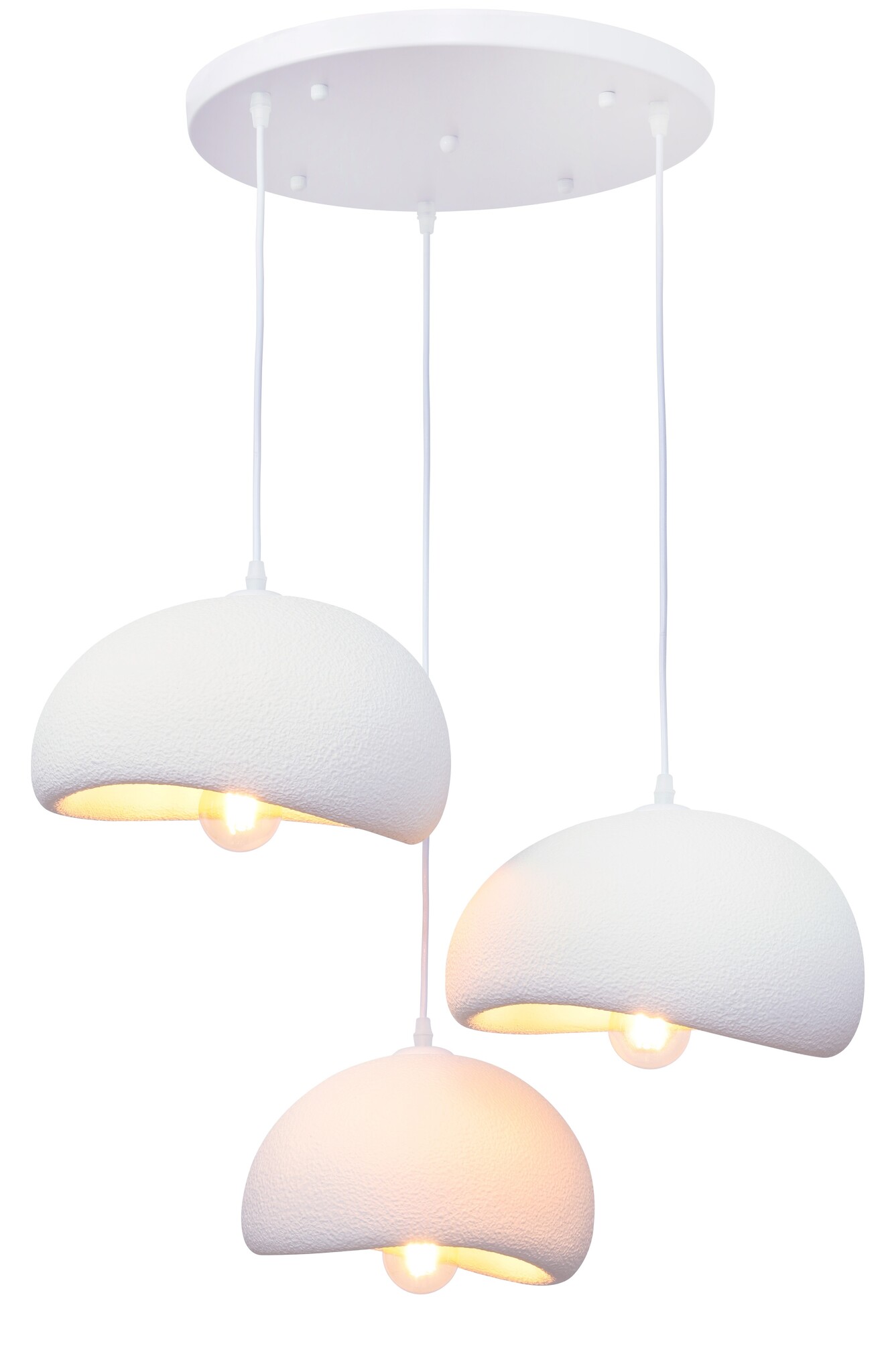 Hanglamp Chiba - 3 lichts - rond - D40 cm