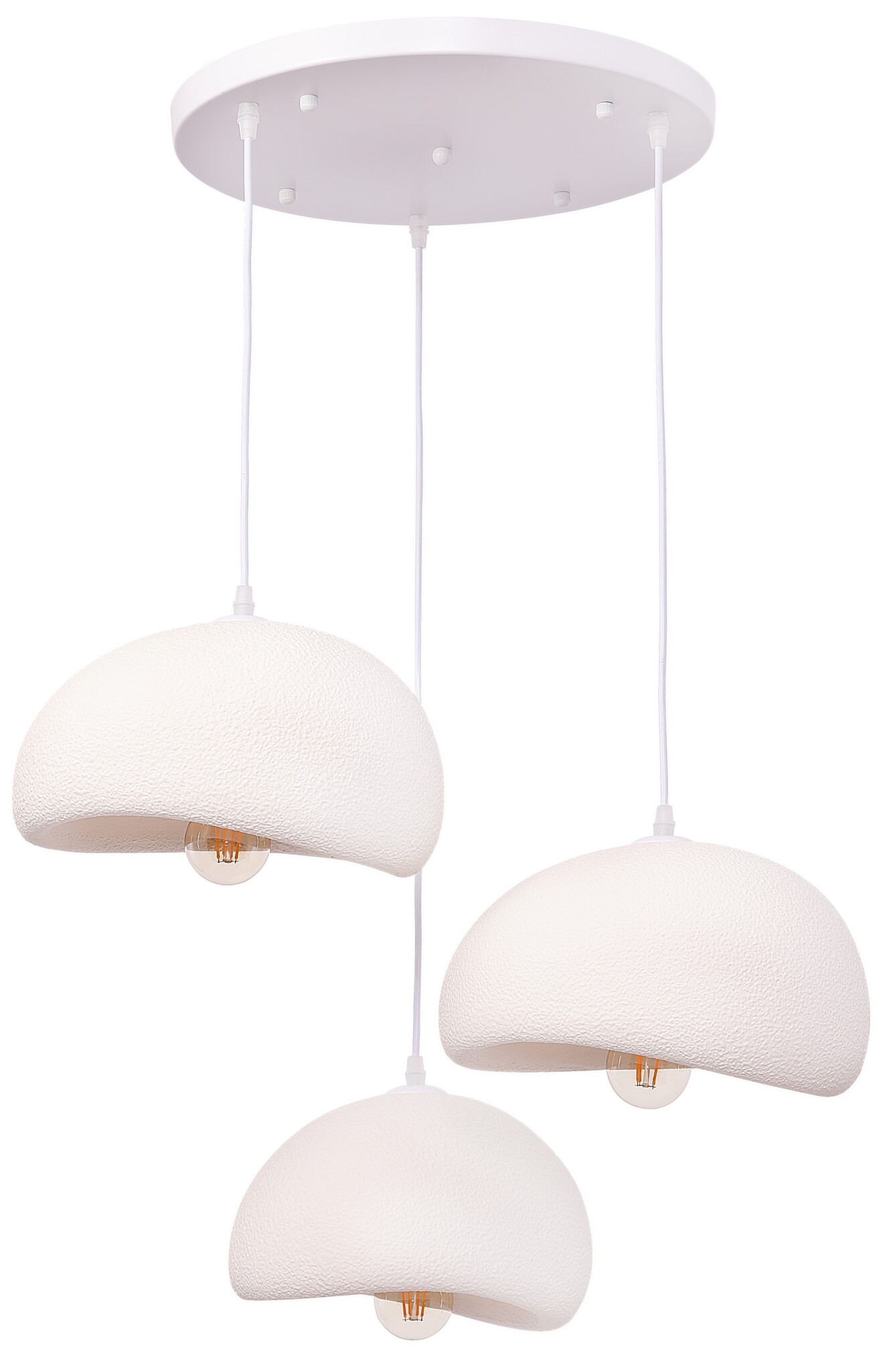 Hanglamp Chiba - 3 lichts - rond - D40 cm