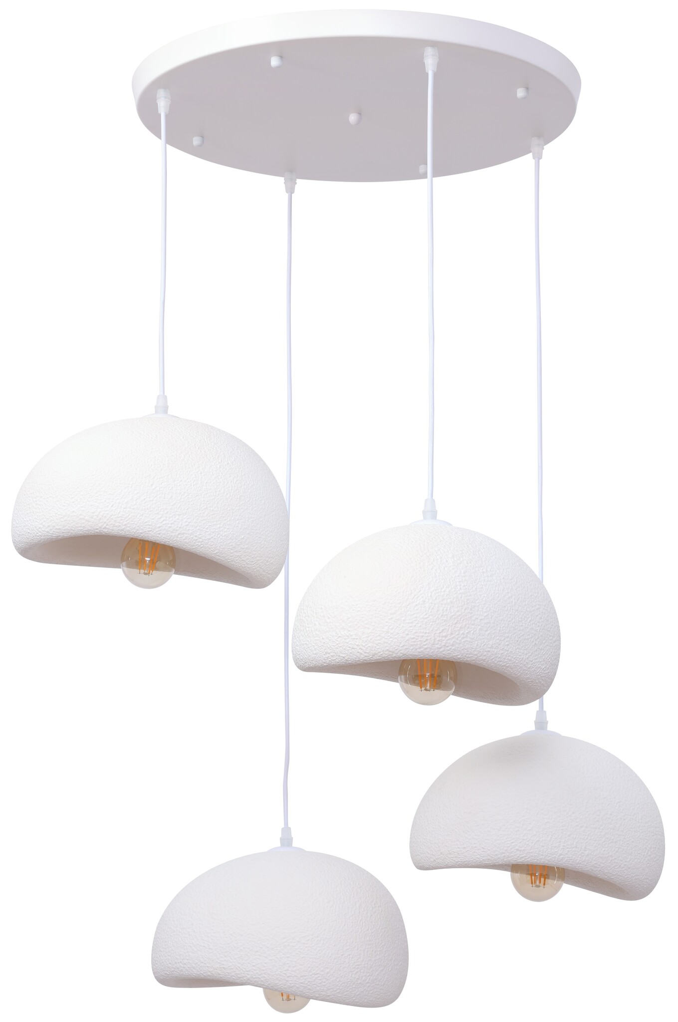 Hanglamp Chiba - 4 lichts - rond - D50 cm