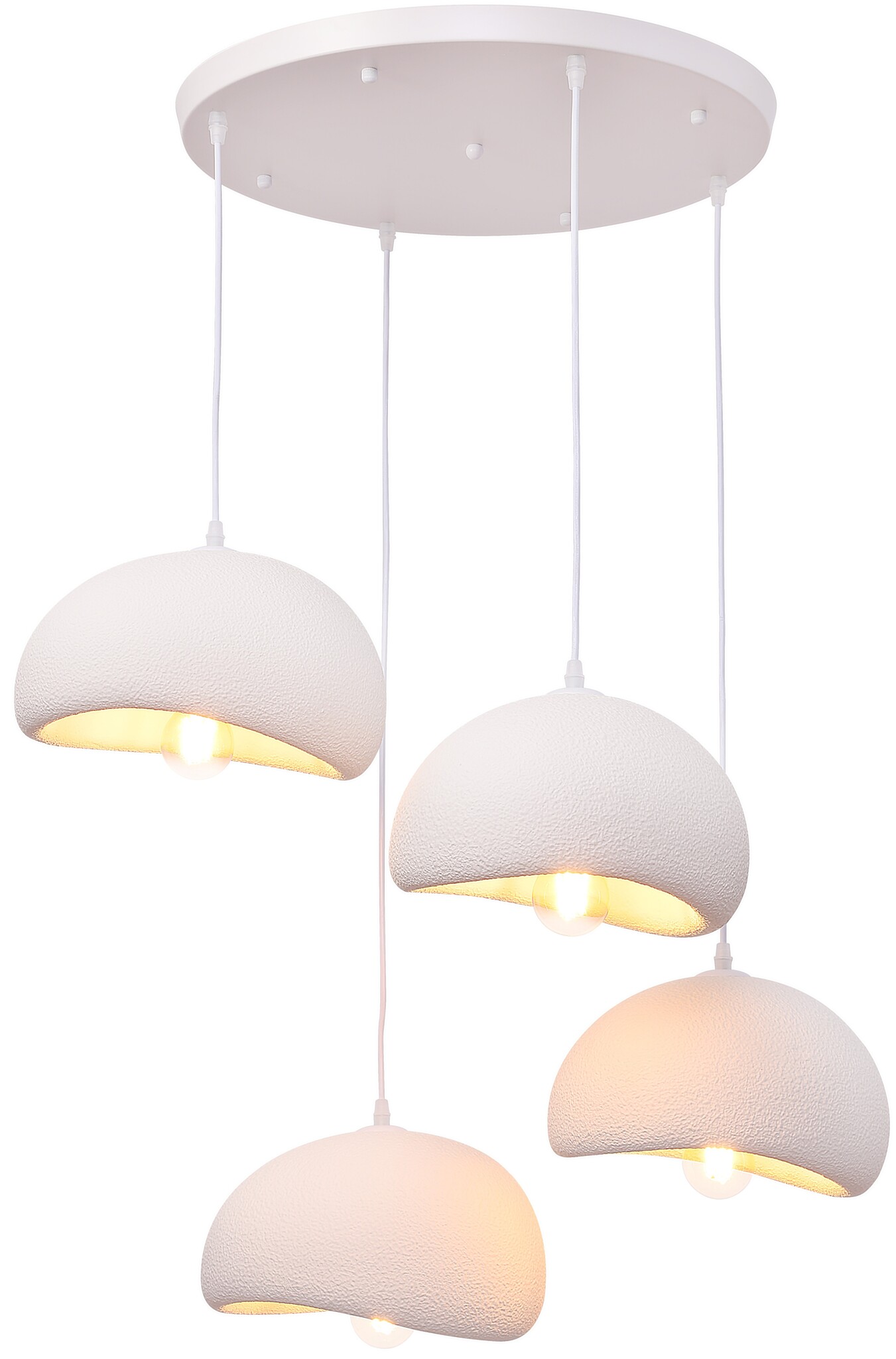 Hanglamp Chiba - 4 lichts - rond - D50 cm