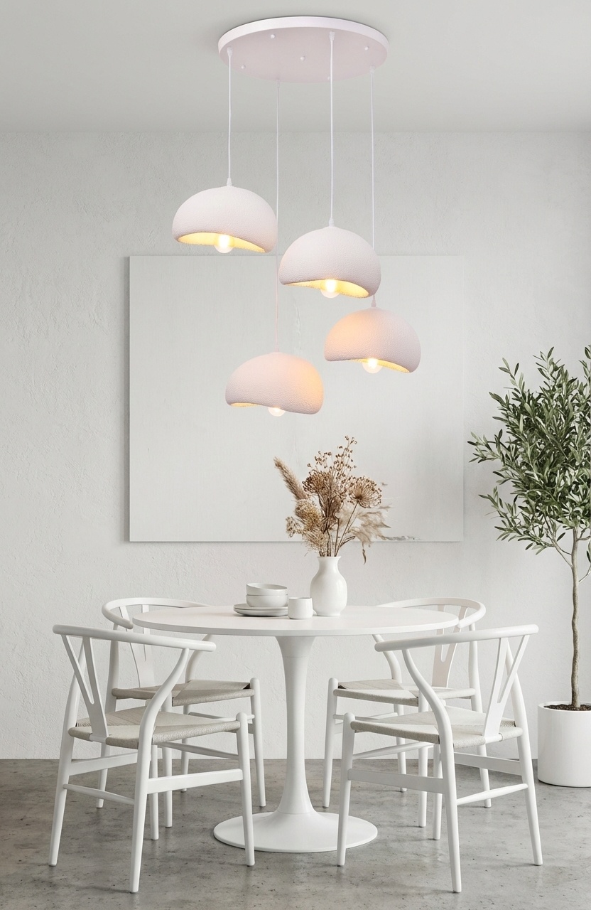 Hanglamp Chiba - 4 lichts - rond - D50 cm