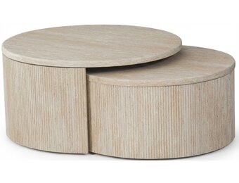 Salontafel Carrara - Set van 2 - Travertin