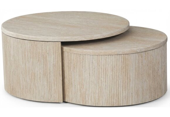 Salontafel Carrara - Set van 2 - Travertin