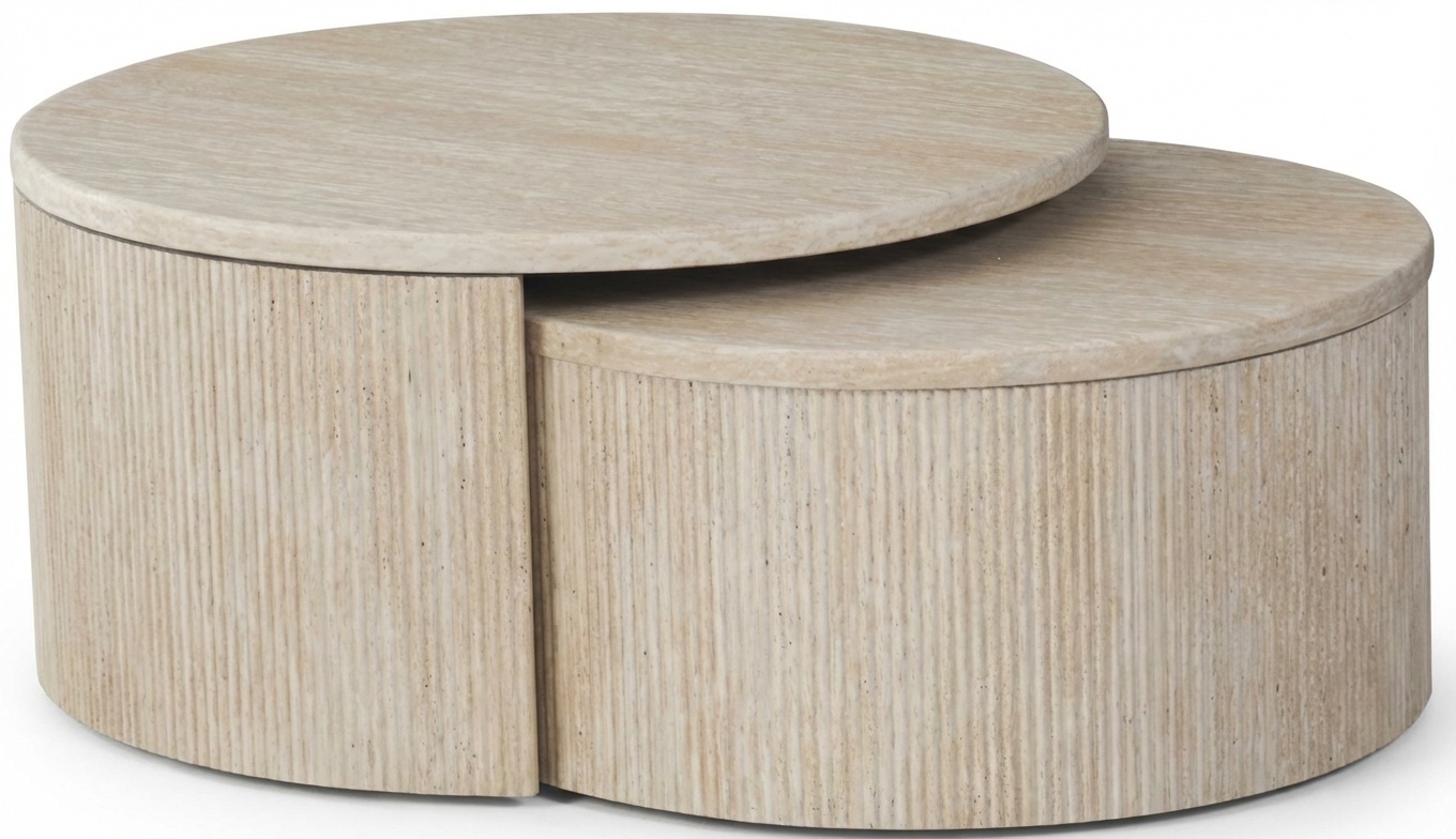 Salontafel Carrara - Set van 2 - Travertin