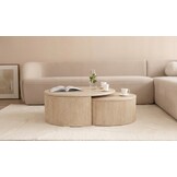 Salontafel Carrara - Set van 2 - Travertin